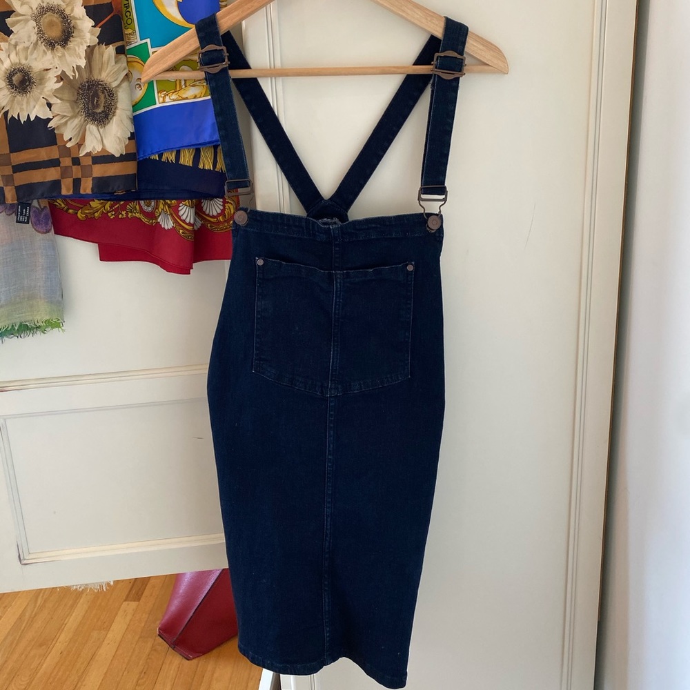 Zara Jean Denim Overall Dress